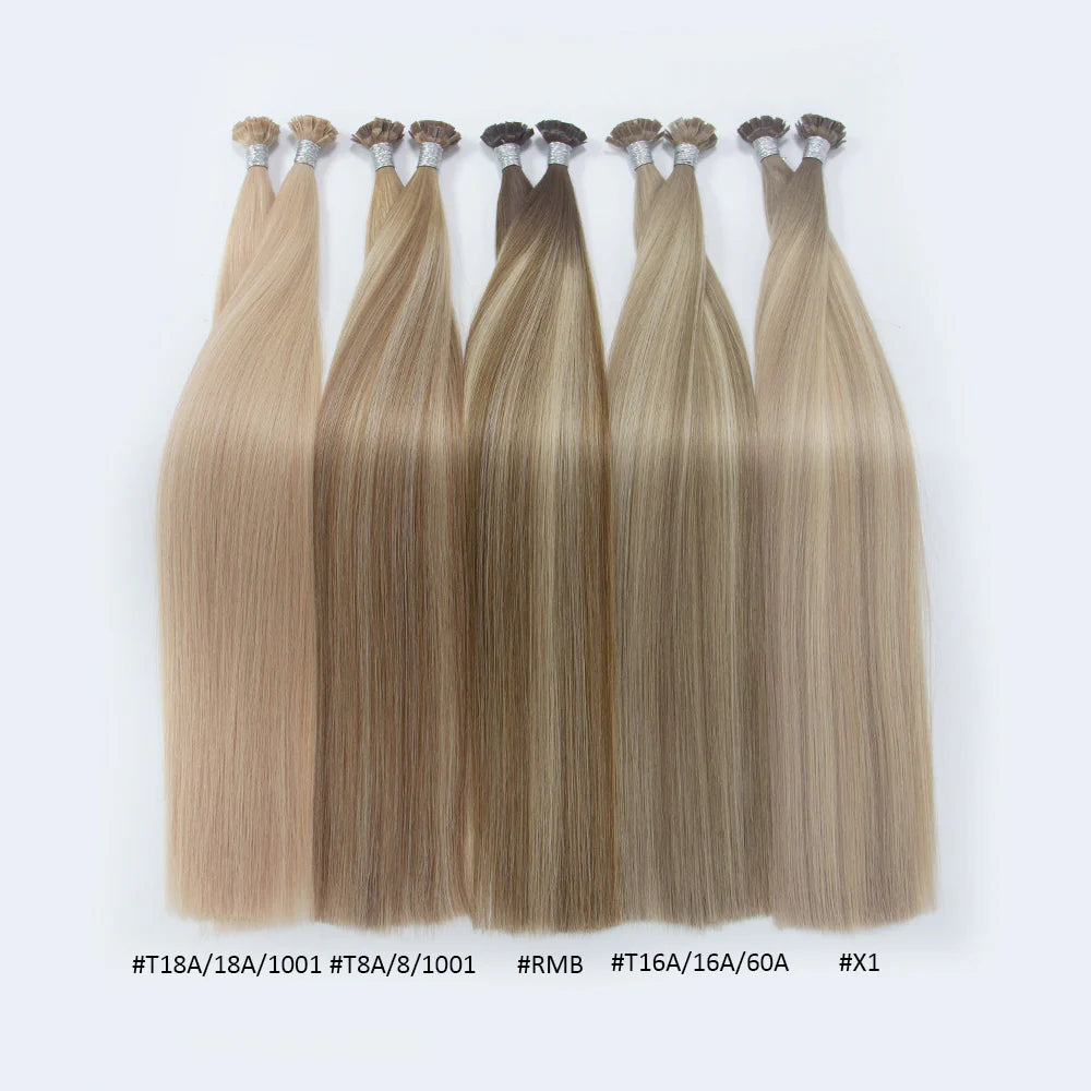 T18A‑18A‑1001 Premium K‑Tip Hair Extensions – 1g/Strand | 100% Virgin Hair | Wholesale & OEM