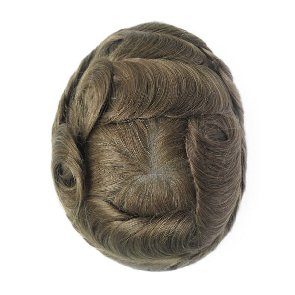 Silkcraft Wigs Ominilace Lace Front PU Back Hair System for Men – Human Hair Toupee 6 Inch