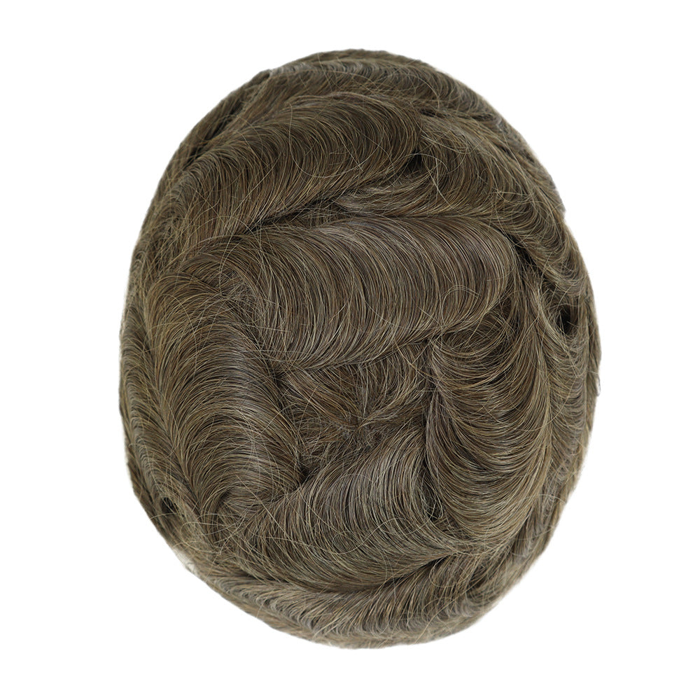 SilkCraftWigs 8x10" Men's Hair System | PU + Lace Base | Hand-Tied | Multi-Color