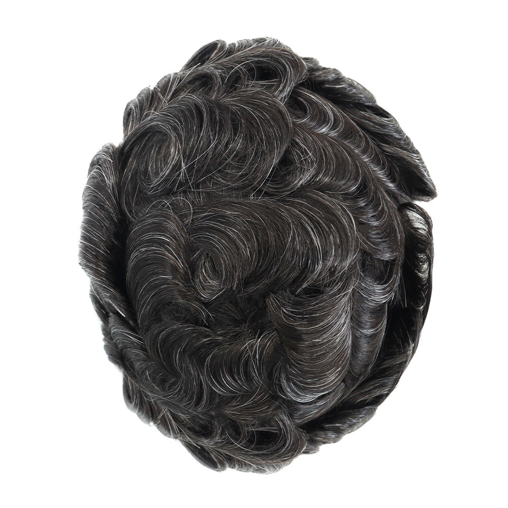 SilkCraftWigs DURA Q6 Men's Hair System | Lace Front & Top + PU Back | Hand-Tied | Multiple Sizes & Colors