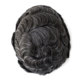 SilkCraftWigs ISKIN | 8×10″ Skin Base Hair System | Salt & Pepper Gray Series | 8 Shades | Hand-Tied