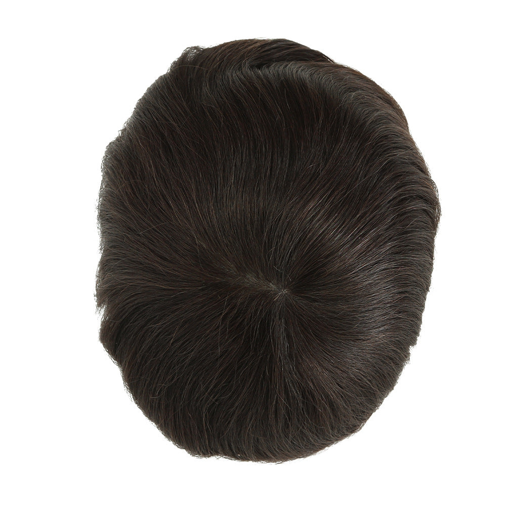 RF INJ #1B Men‘s Toupee | 8"x10" Durable Hair System | V-Loop Injection | 9" Length | Silkcraft Wigs