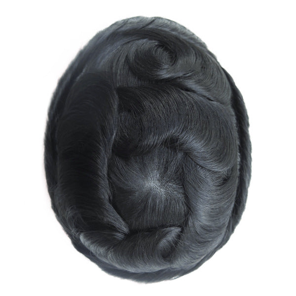 BH LACE | Men's Hair Replacement System | 8″x10″ Full Swiss Lace | Hand-Tied | #4ASH Color | 6″ Length