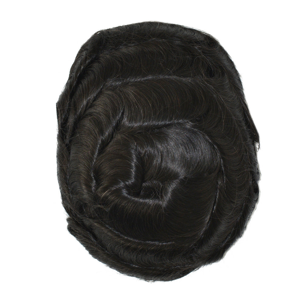 SilkCraftWigs DURA Q6 Men's Hair System | Lace Front & Top + PU Back | Hand-Tied | Multiple Sizes & Colors