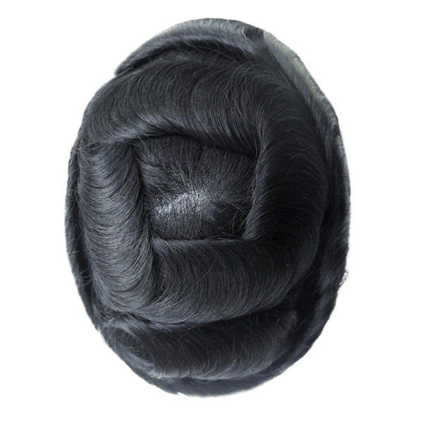 Silkcraft Wigs Ominilace Lace Front PU Back Hair System for Men – Human Hair Toupee 6 Inch