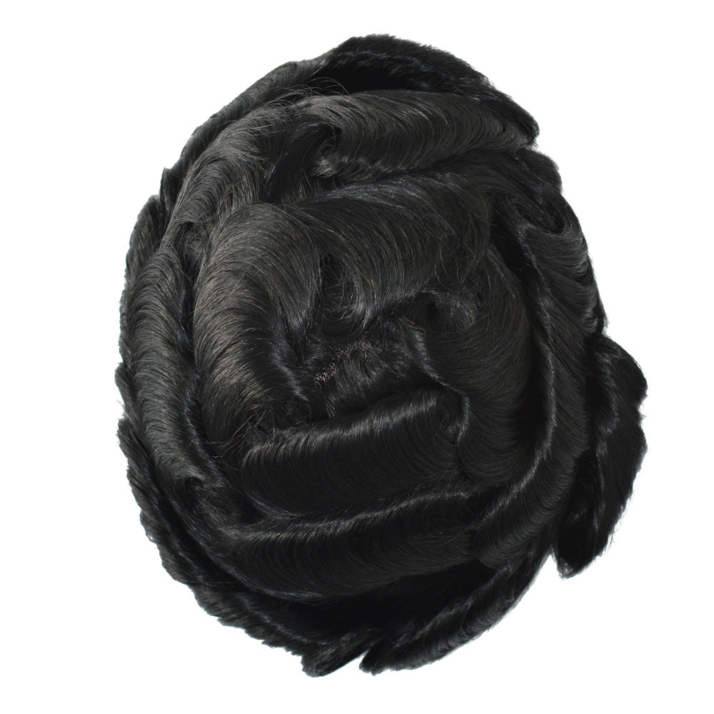 SilkCraftWigs ISKIN 8x10" Men‘s Hair System | Ultra-Thin PU Skin Base | 100% Hand-Tied | 9 Natural Colors