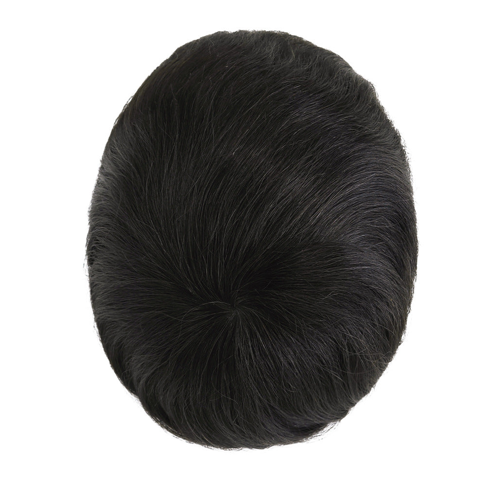 RF INJ #1B Men‘s Toupee | 8"x10" Durable Hair System | V-Loop Injection | 9" Length | Silkcraft Wigs