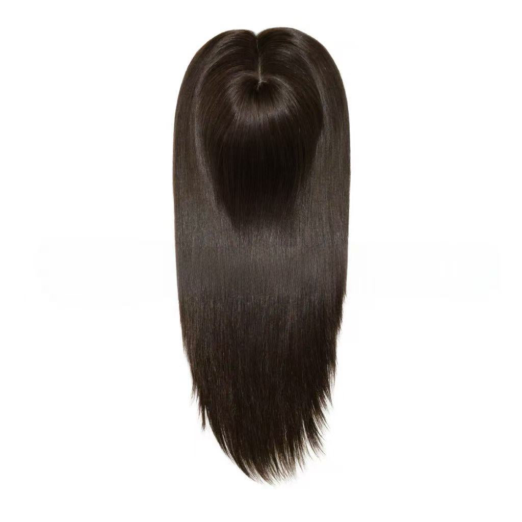 Premium Hand-Tied Jewish Wig (Kosher Wig) | 100% Human Hair | 8″x8″ Full Lace Top | 120% Density | 14"-18" Straight