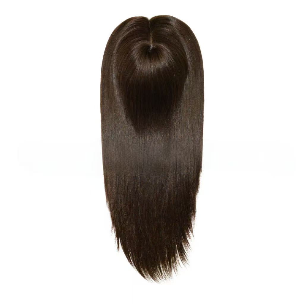 Premium Hand-Tied Jewish Wig (Kosher Wig) | 100% Human Hair | 8″x8″ Full Lace Top | 120% Density | 14"-18" Straight