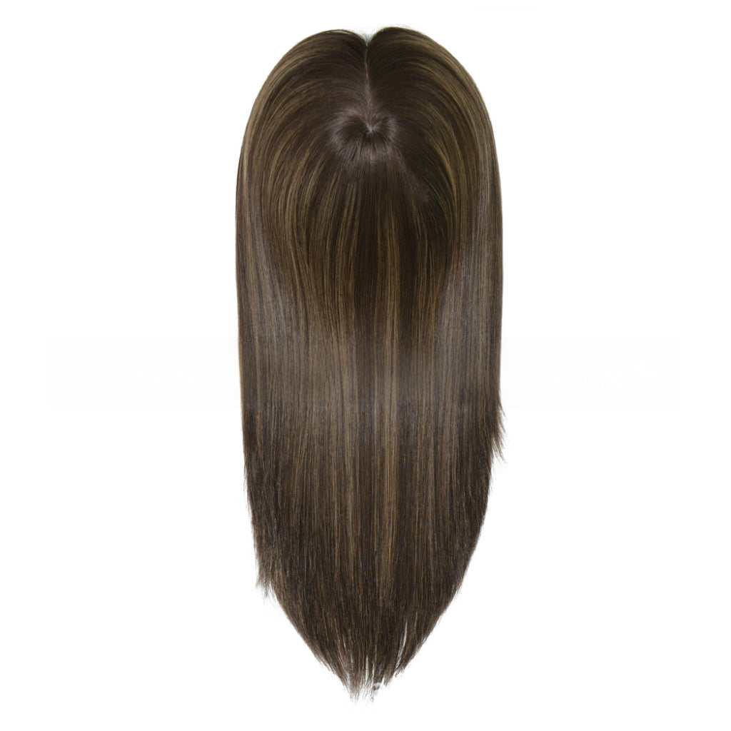 Premium Hand-Tied Jewish Wig (Kosher Wig) | 100% Human Hair | 8″x8″ Full Lace Top | 120% Density | 14"-18" Straight
