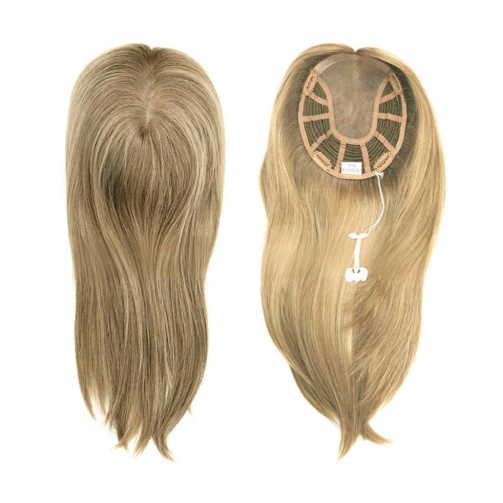 SilkCraft Wigs | TP18 Mono Top Hair Topper for Thinning Crown | 13″ Straight | #Cafe Brown