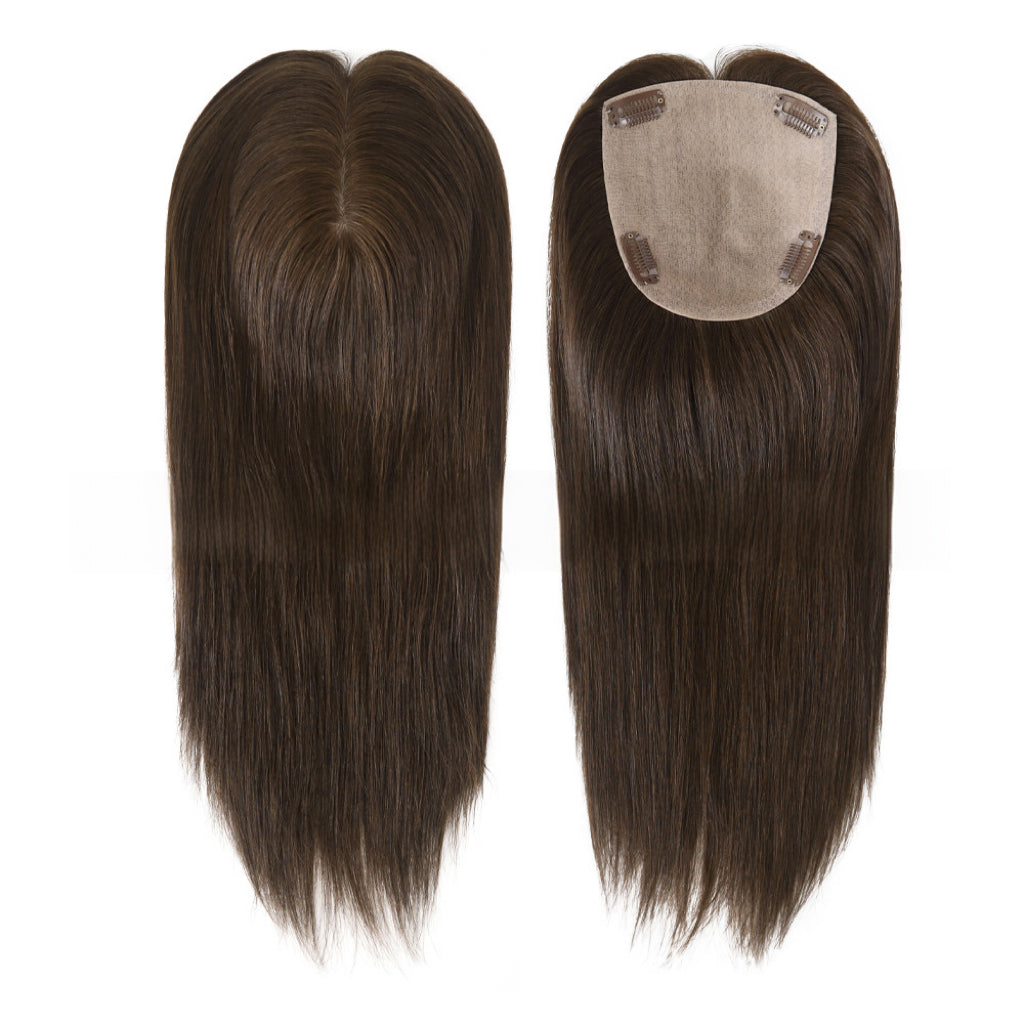 Hair Topper 5.5"x6" | 100% Chinese Remy Human Hair | 16 Inch | Color 8T25