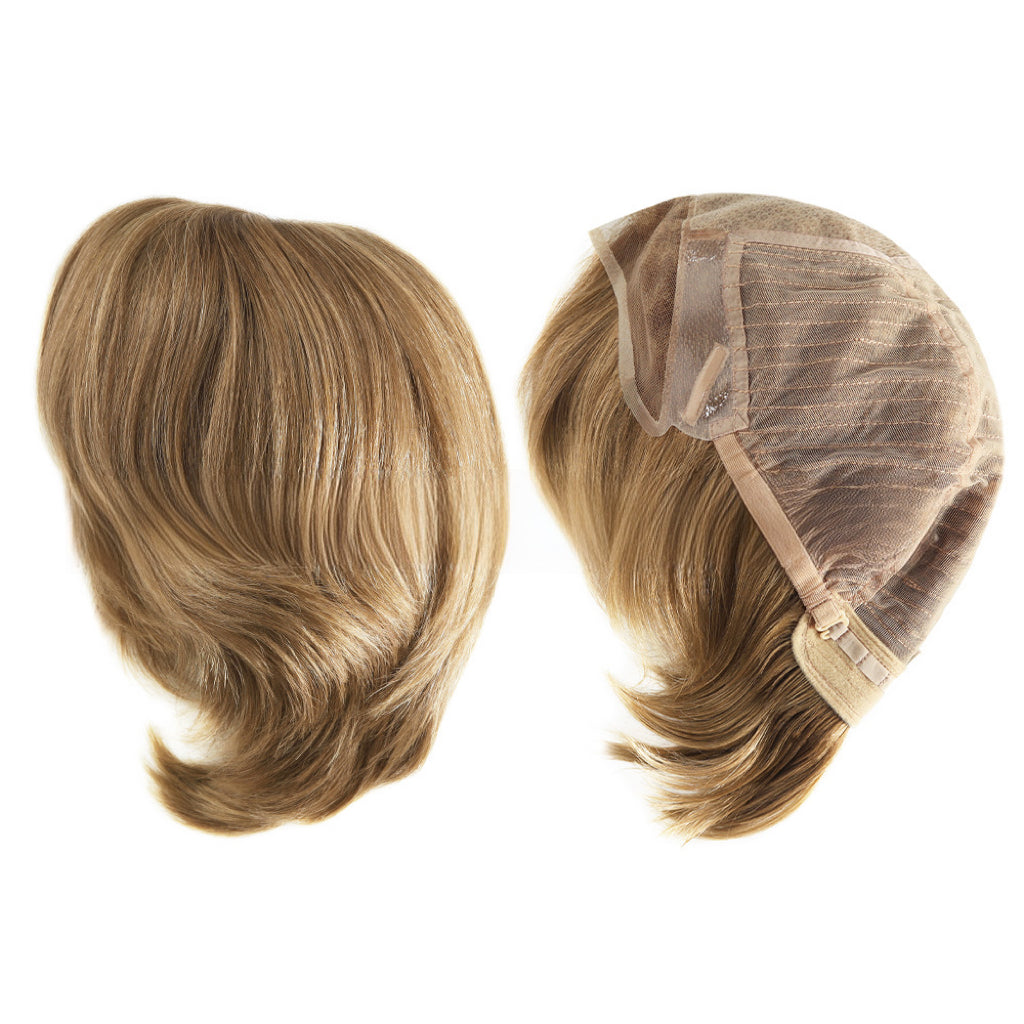 SilkCraft Wigs | European Hair Wig | Front Lace & Hand-Tied Top | 6″-10″ Straight | 120% Density | Natural Color Series