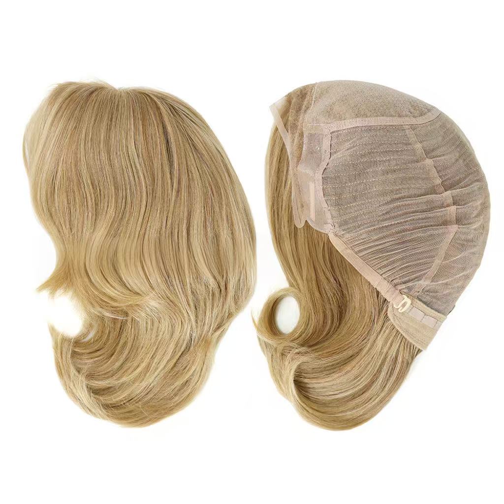 SilkCraft Wigs | European Hair Wig | Front Lace & Hand-Tied Top | 6″-10″ Straight | 120% Density | Natural Color Series