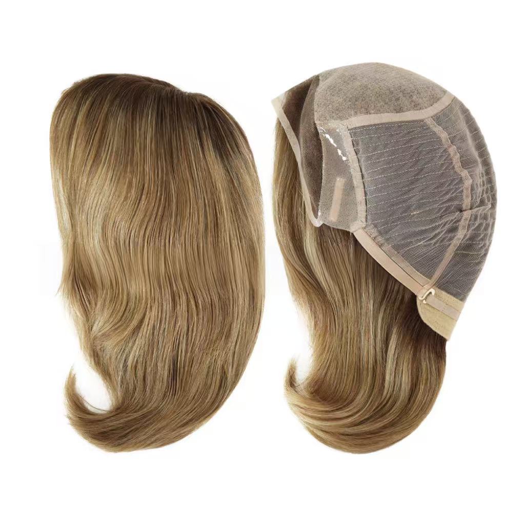 SilkCraft Wigs | European Hair Wig | Front Lace & Hand-Tied Top | 6″-10″ Straight | 120% Density | Natural Color Series