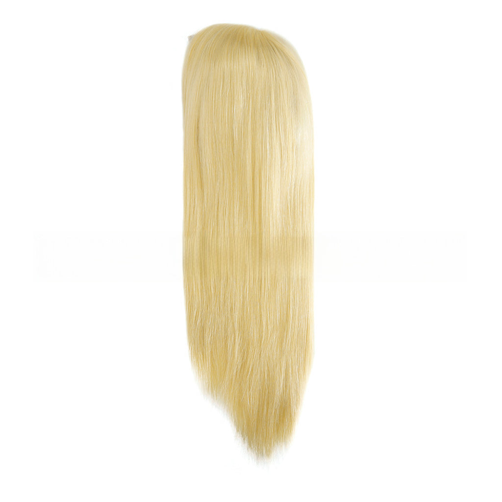 SilkCraftWigs MW45 | 18″ Medical Silicone Base Wig | 100% Full Hand-Tied | Natural Straight | 6 Color Options