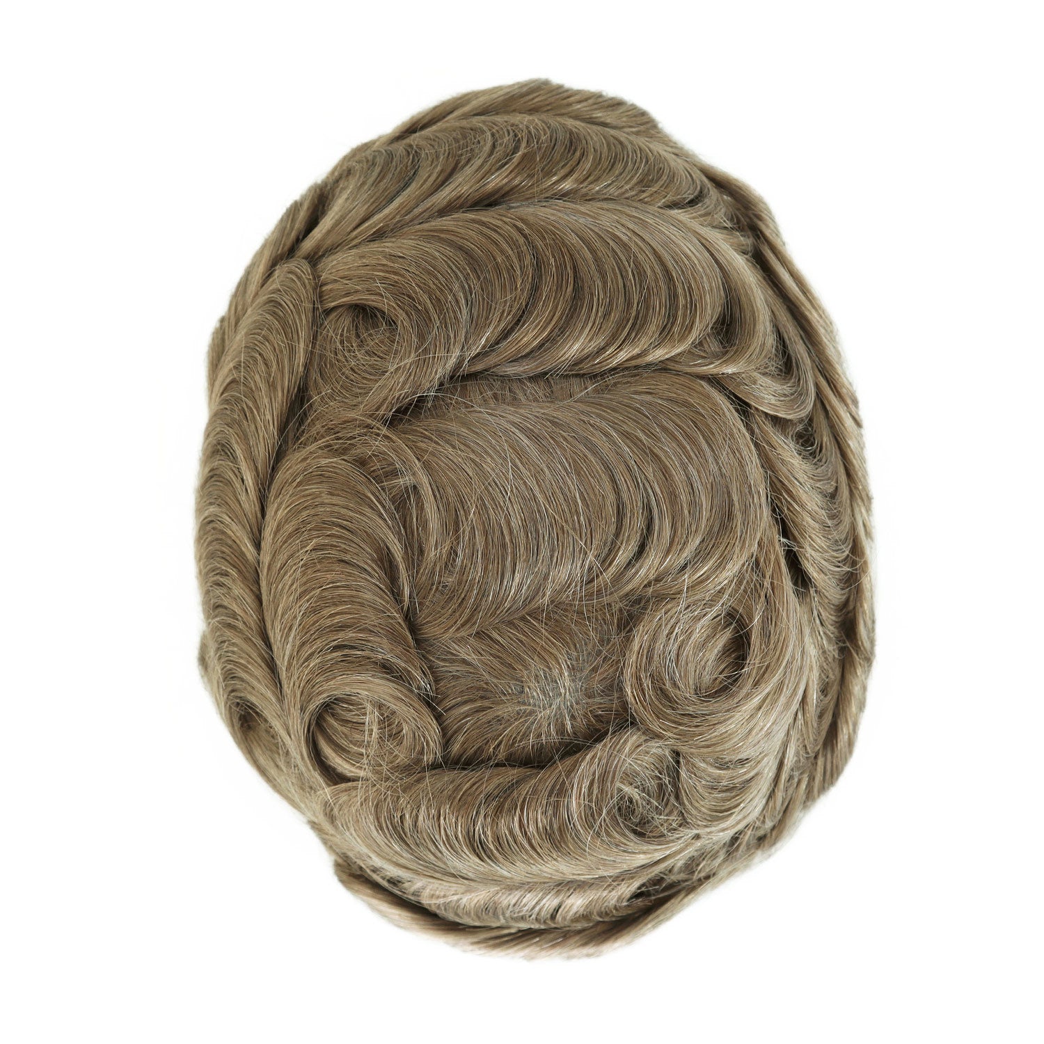 SilkCraftWigs BOND 8x10" Men's Hair System | MONO + Lace Base | Hand-Tied | Multi-Color