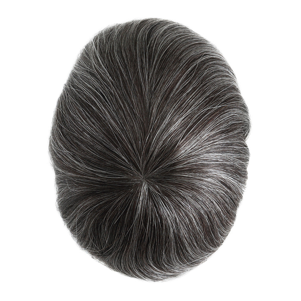 RF INJ #1B Men‘s Toupee | 8"x10" Durable Hair System | V-Loop Injection | 9" Length | Silkcraft Wigs