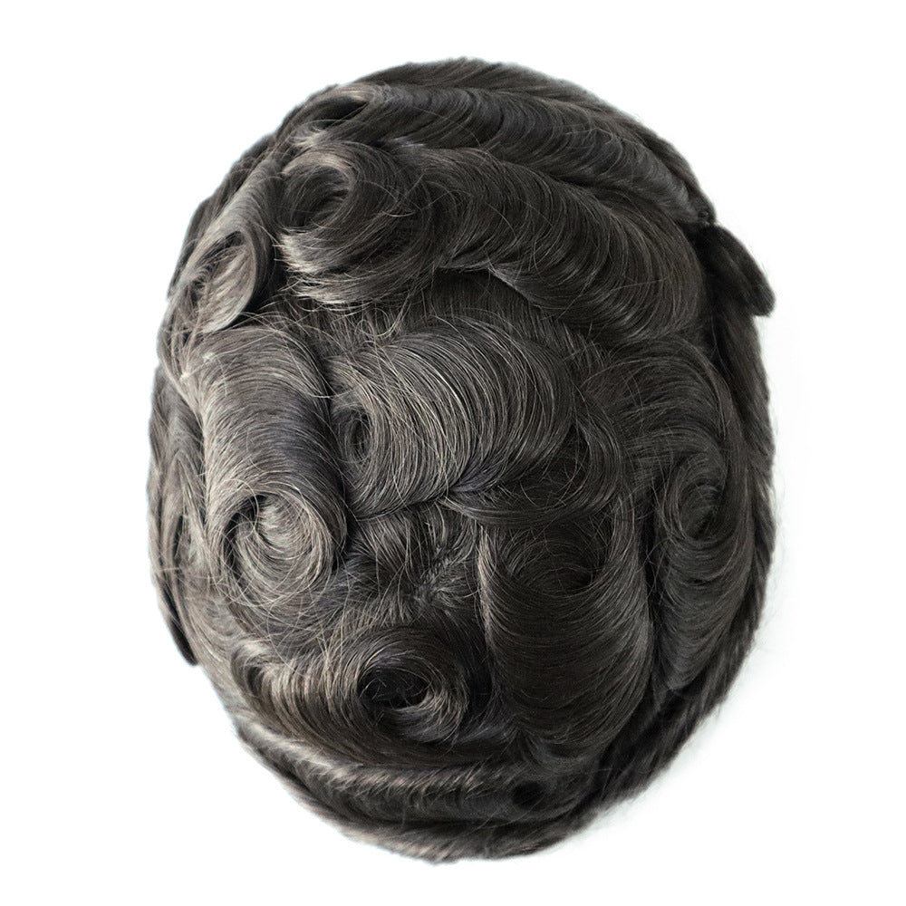 SilkCraftWigs DURA Q6 Men's Hair System | Lace Front & Top + PU Back | Hand-Tied | Multiple Sizes & Colors