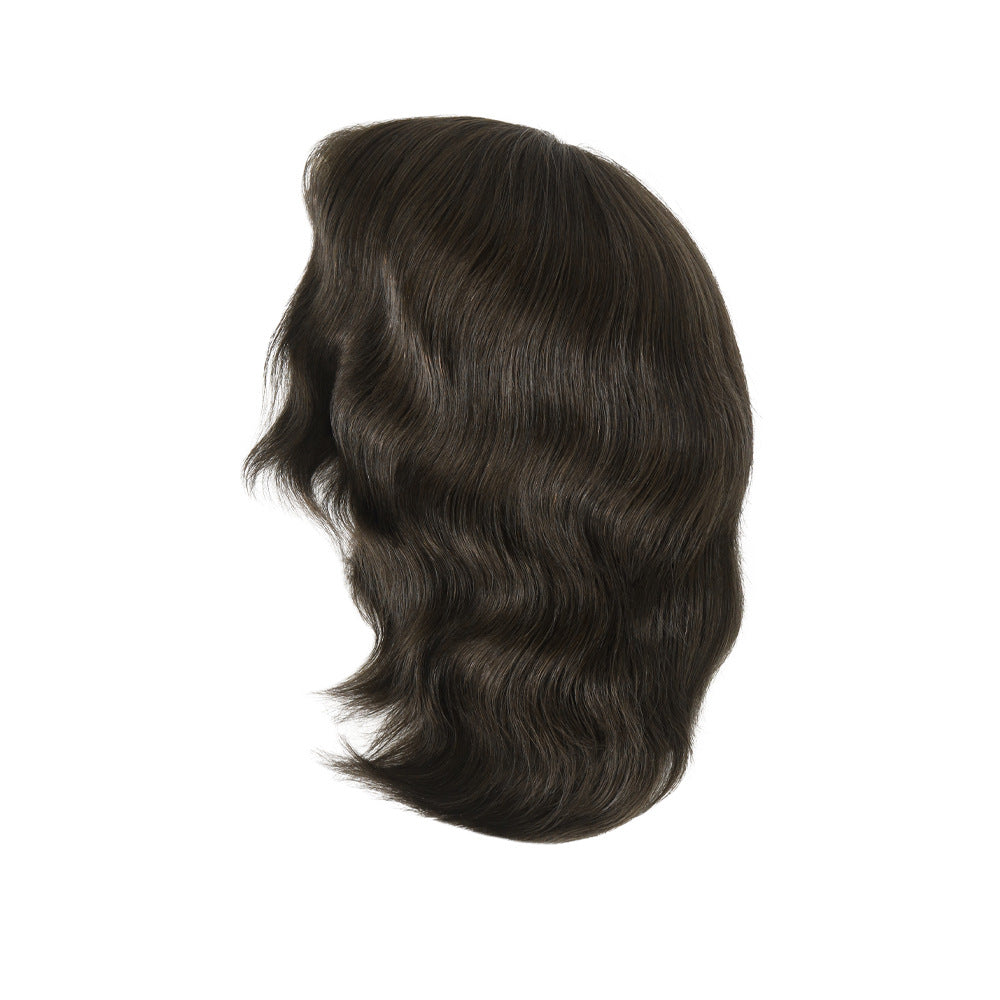 SilkCraftWigs FW62 Men's Full Hand-Tied Wig | Breathable Base | 8 Natural Colors | Human Hair