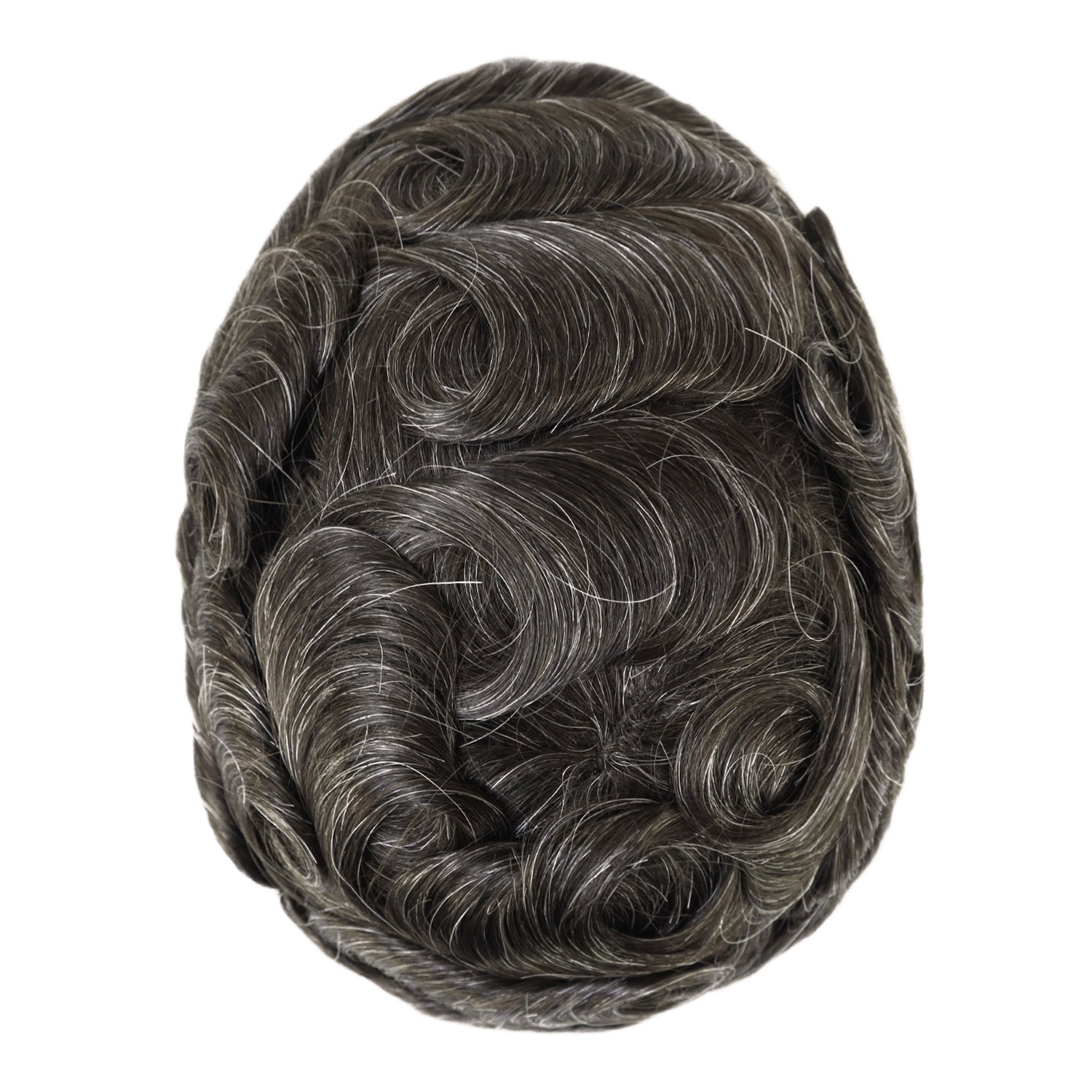 SilkCraftWigs BHQ6 8x10" Men's Hair System | Lace Front & Top + PU Back | Hand-Tied | Multi-Color