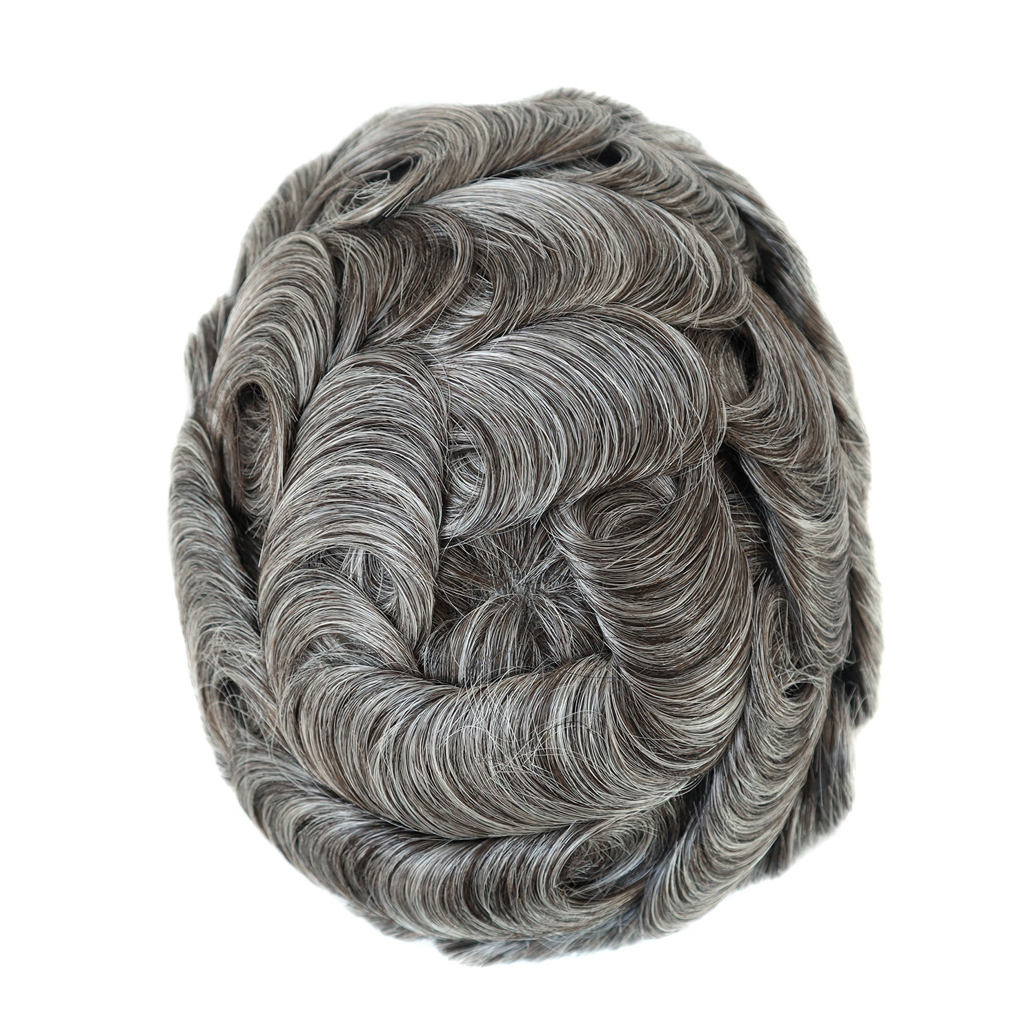 SilkCraftWigs BHQ6 8x10" Men's Hair System | Lace Front & Top + PU Back | Hand-Tied | Multi-Color