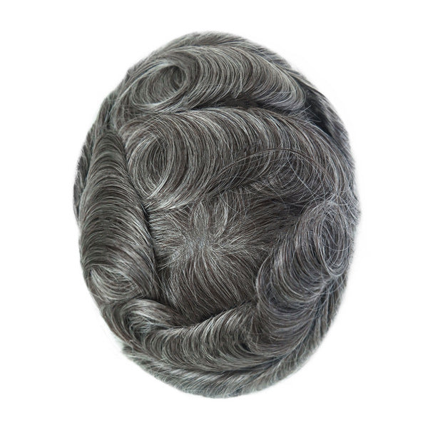 Silkcraft Wigs Ominilace Lace Front PU Back Hair System for Men – Human Hair Toupee 6 Inch