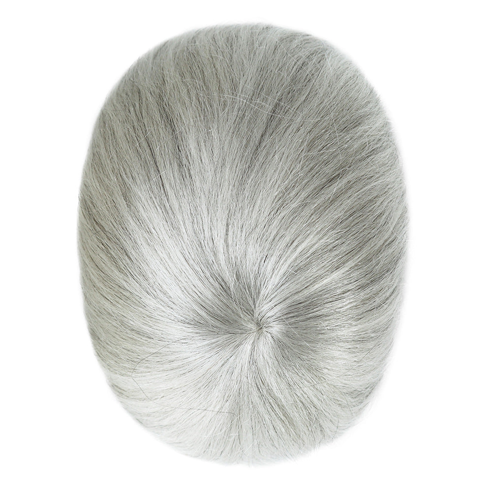 SilkCraftWigs RF INJ | 9″ Men‘s Hair System | 20+ Colors | 100% Hand-Tied Skin Base