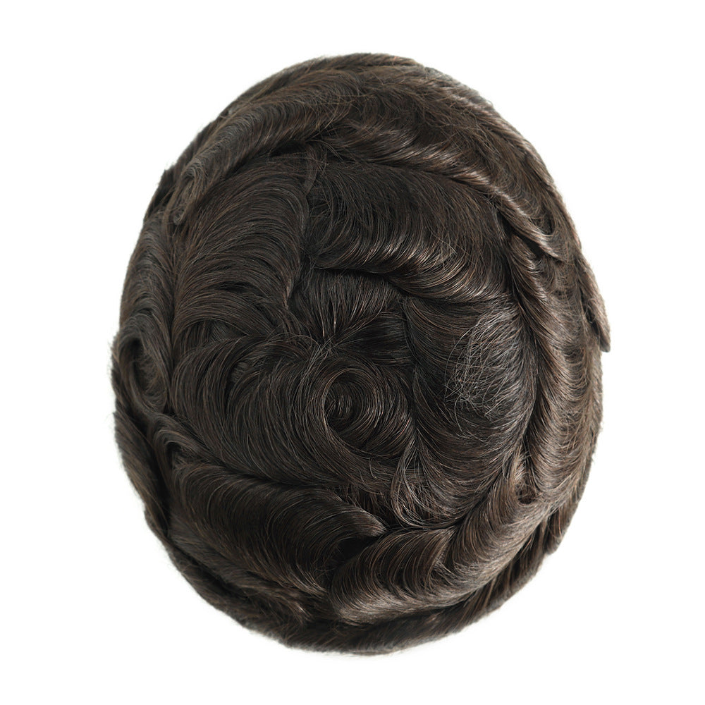 SilkCraftWigs BOND 8x10" Men's Hair System | MONO + Lace Base | Hand-Tied | Multi-Color