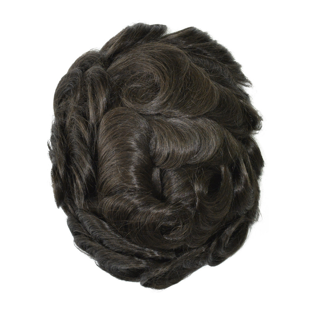 SilkCraftWigs BHQ6 8x10" Men's Hair System | Lace Front & Top + PU Back | Hand-Tied | Multi-Color