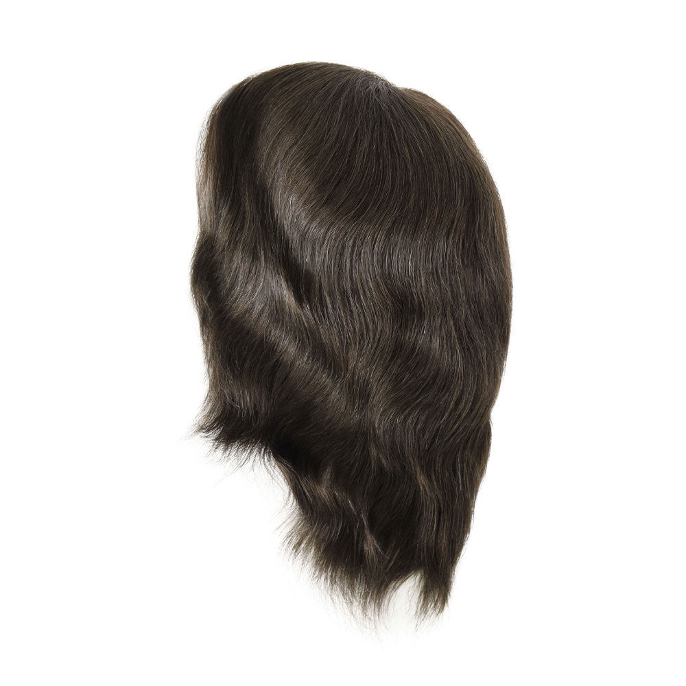 SilkCraftWigs FW62 Men's Full Hand-Tied Wig | Breathable Base | 8 Natural Colors | Human Hair