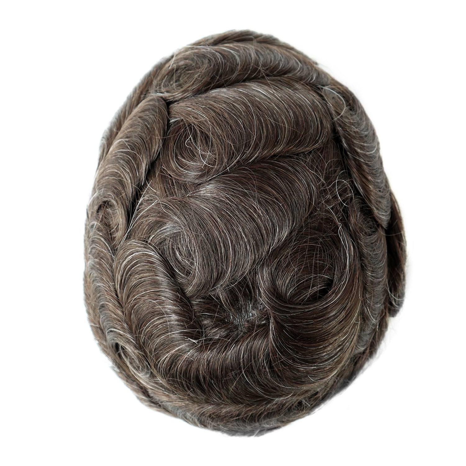 SilkCraftWigs BOND 8x10" Men's Hair System | MONO + Lace Base | Hand-Tied | Multi-Color