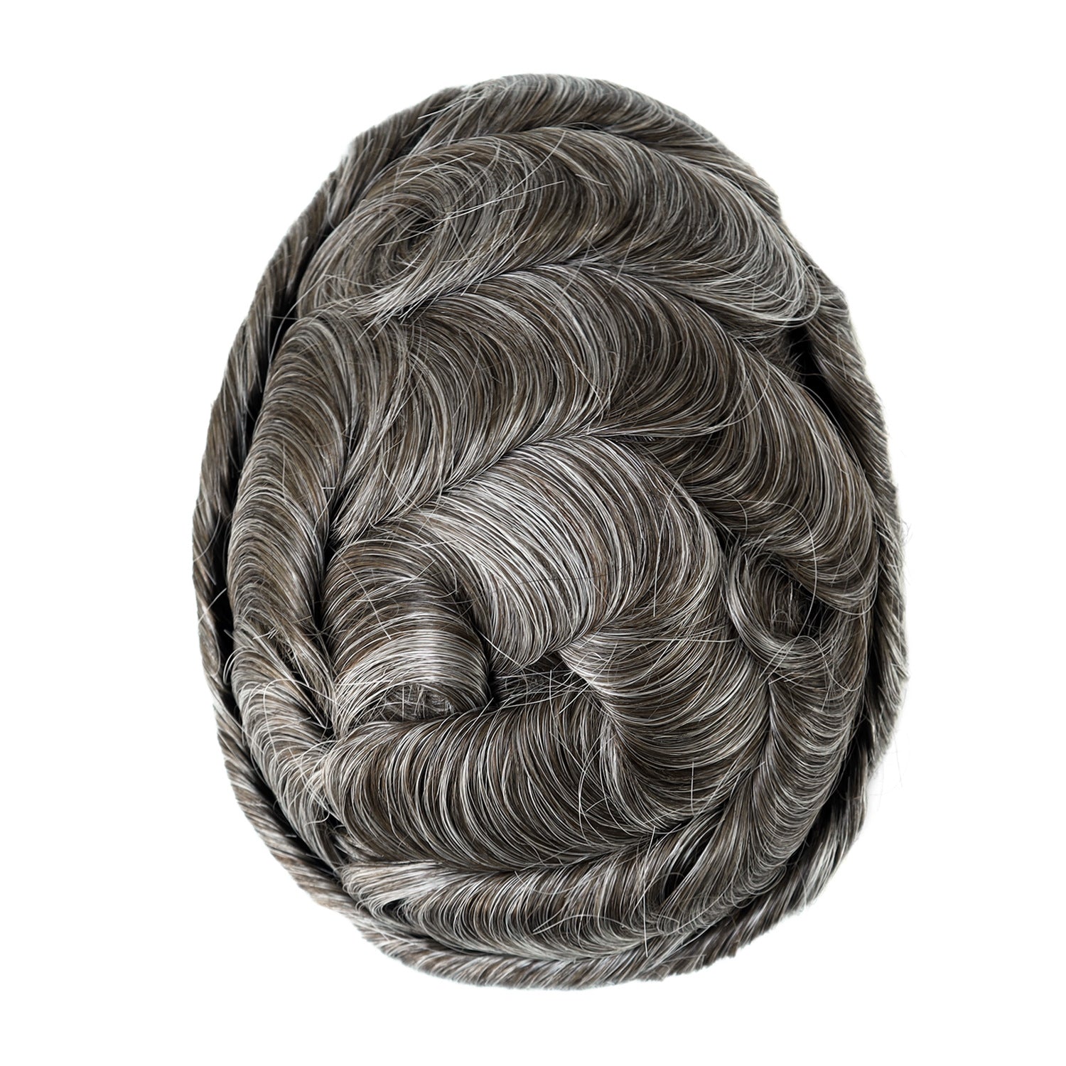 SilkCraftWigs BOND 8x10" Men's Hair System | MONO + Lace Base | Hand-Tied | Multi-Color