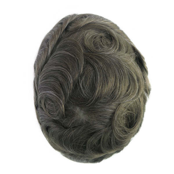 Silkcraft Wigs Ominilace Lace Front PU Back Hair System for Men – Human Hair Toupee 6 Inch