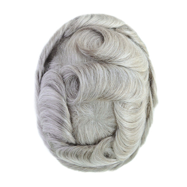 SilkCraftWigs RF INJ | 9″ Men‘s Hair System | 20+ Colors | 100% Hand-Tied Skin Base