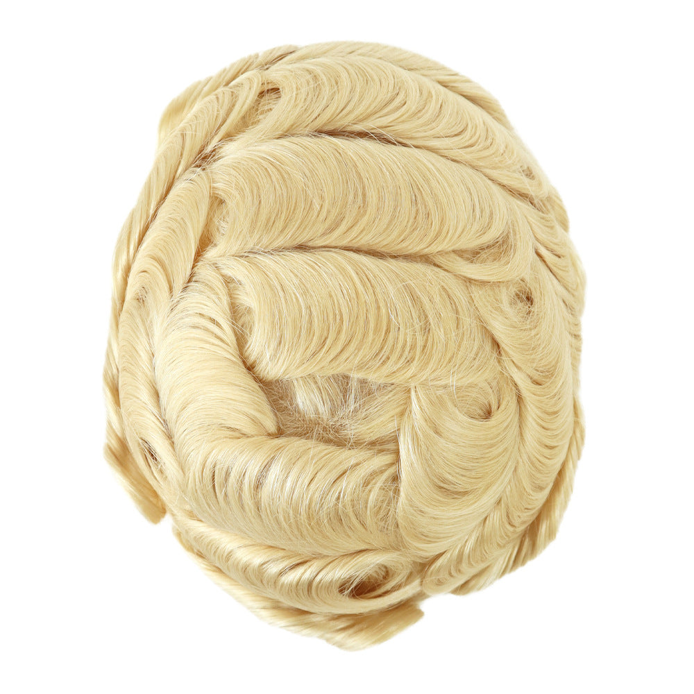 SilkCraftWigs BHQ6 8x10" Men's Hair System | Lace Front & Top + PU Back | Hand-Tied | Multi-Color