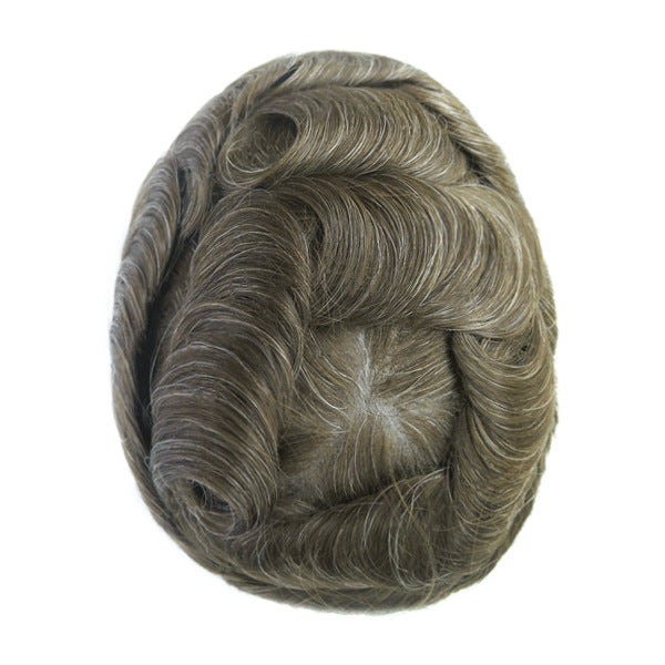 SilkCraftWigs RF INJ | 9″ Men‘s Hair System | 20+ Colors | 100% Hand-Tied Skin Base