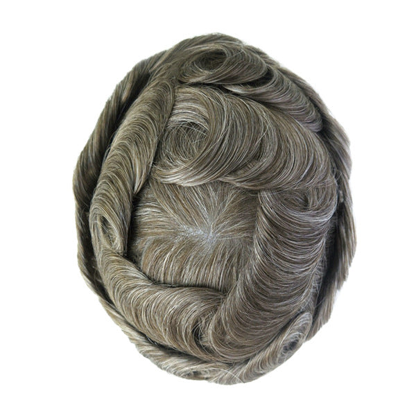 Silkcraft Wigs Ominilace Lace Front PU Back Hair System for Men – Human Hair Toupee 6 Inch