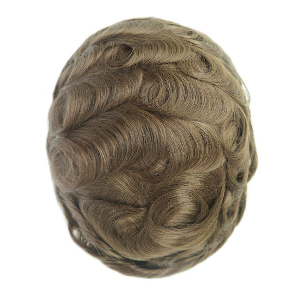 BH LACE | Men's Hair Replacement System | 8″x10″ Full Swiss Lace | Hand-Tied | #4ASH Color | 6″ Length