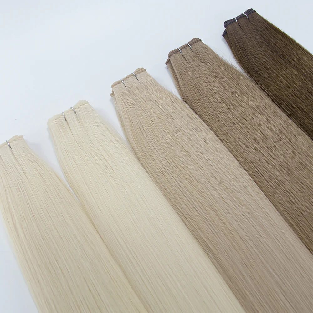 6 Premium Virgin Hair Genius Weft Extensions – 83 cm Wholesale & OEM