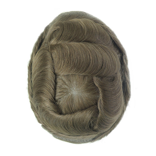 Silkcraft Wigs Ominilace Lace Front PU Back Hair System for Men – Human Hair Toupee 6 Inch