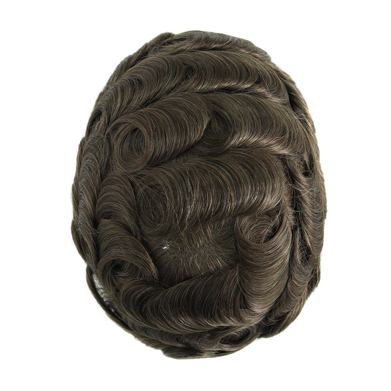 SilkCraftWigs 8x10" Men's Hair System | PU + Lace Base | Hand-Tied | Multi-Color