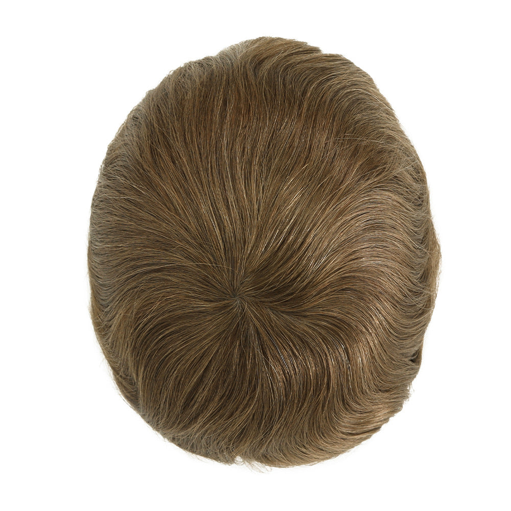 SilkCraftWigs RF INJ | 9″ Men‘s Hair System | 20+ Colors | 100% Hand-Tied Skin Base