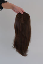 SilkCraft Wigs |  Silk Top Hair Topper | 5.5″x6.5″ Base | 16″ Straight | 120% Density