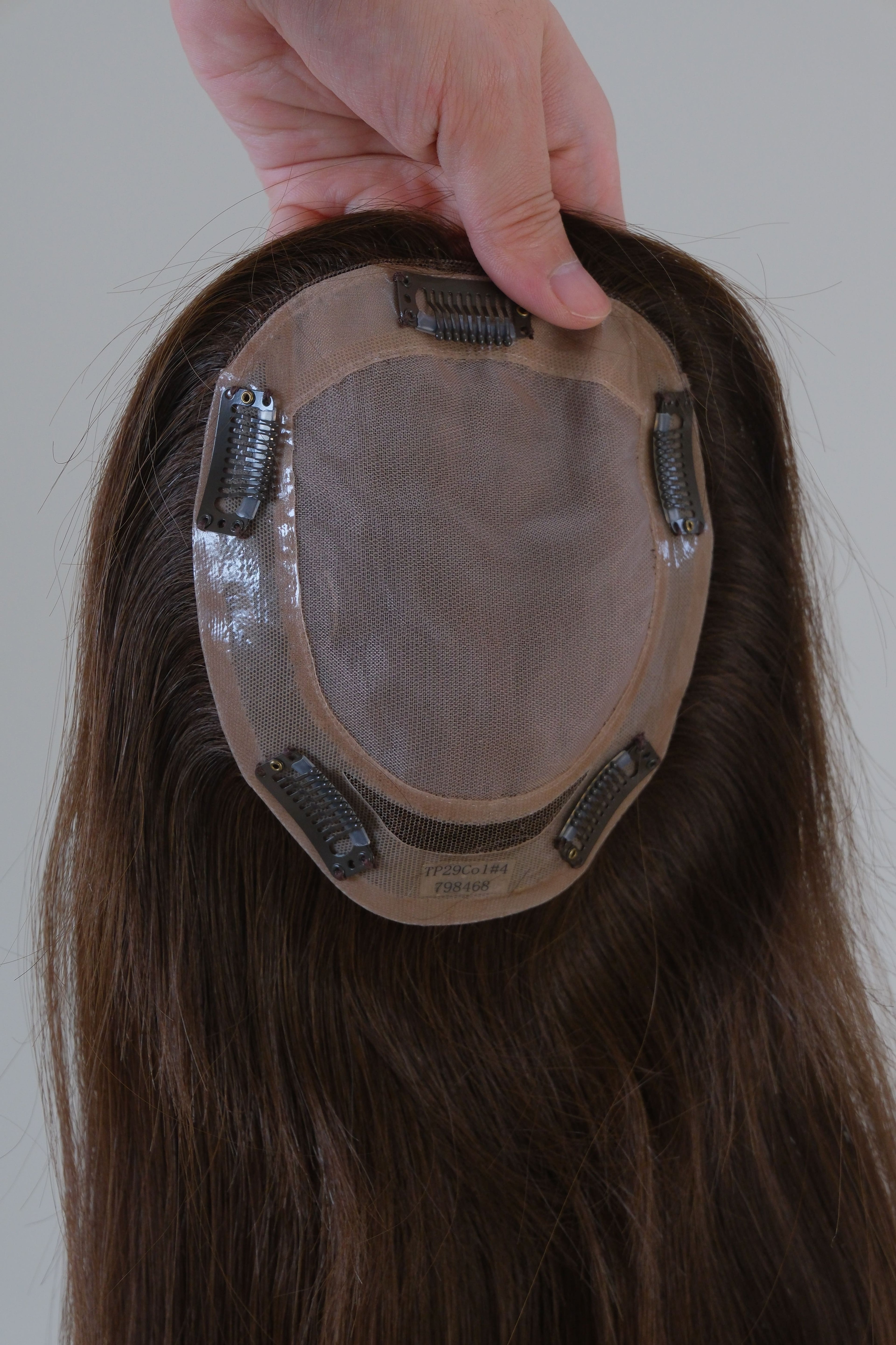 SilkCraft Wigs |  Silk Top Hair Topper | 5.5″x6.5″ Base | 16″ Straight | 120% Density