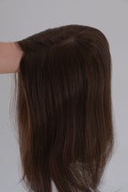 SilkCraft Wigs |  Silk Top Hair Topper | 5.5″x6.5″ Base | 16″ Straight | 120% Density