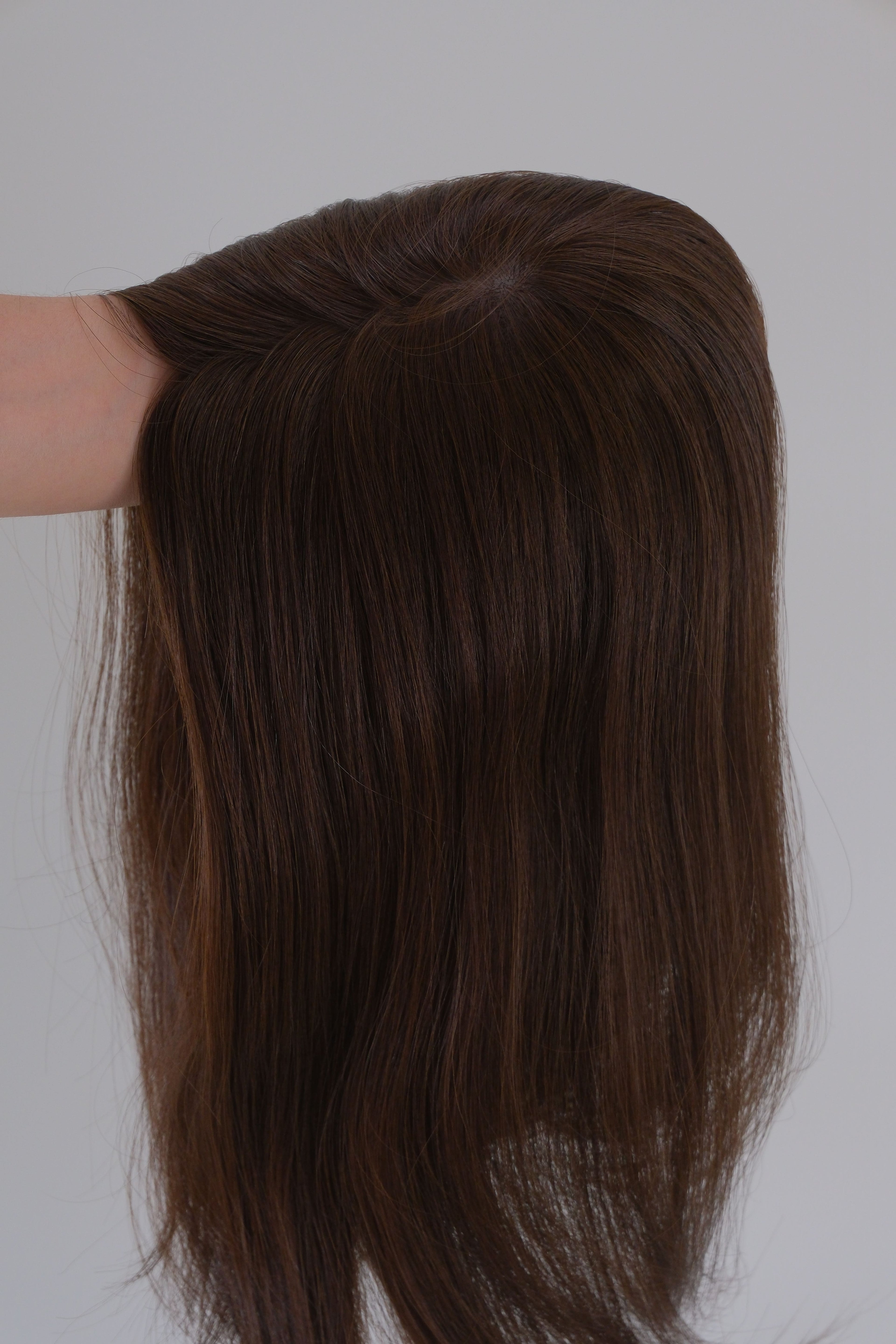 SilkCraft Wigs |  Silk Top Hair Topper | 5.5″x6.5″ Base | 16″ Straight | 120% Density