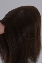 SilkCraft Wigs |  Silk Top Hair Topper | 5.5″x6.5″ Base | 16″ Straight | 120% Density