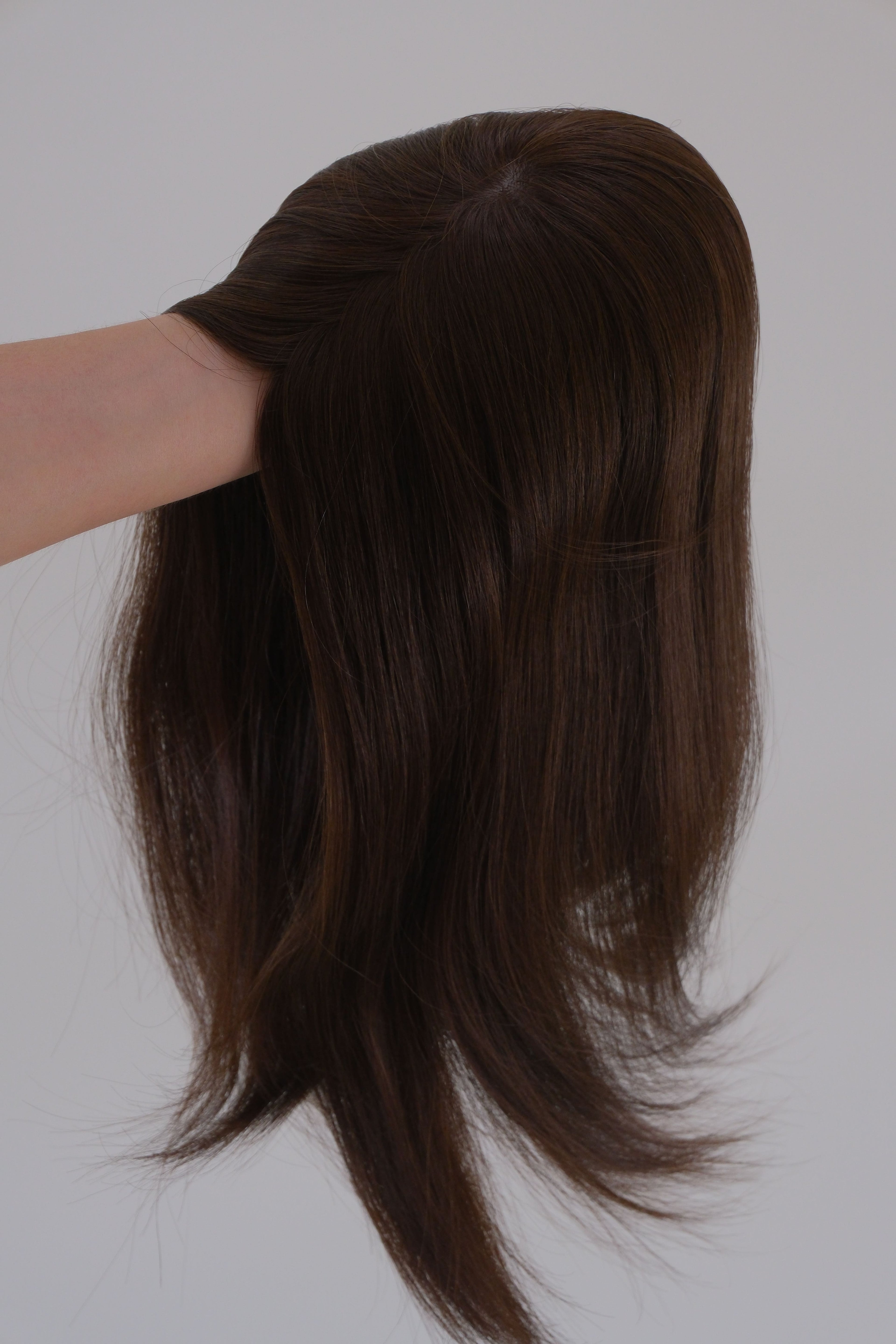 SilkCraft Wigs |  Silk Top Hair Topper | 5.5″x6.5″ Base | 16″ Straight | 120% Density