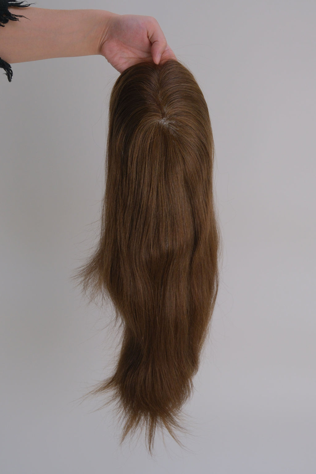 SilkCraft Wigs | Korean Lace & Poly Edge Topper | 16″ Brazilian Hair | 130% Medium Density